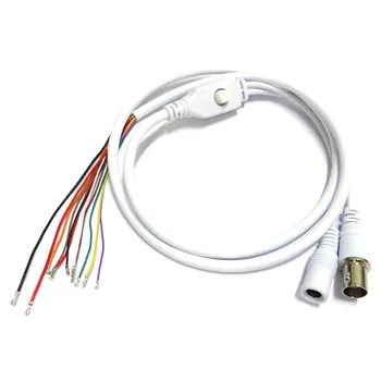 1.5 T 11Pin BNC Video DC12V Power OSD Control Кабель с Косичкой Аналоговая Плата модуля камеры ВИДЕОНАБЛЮДЕНИЯ Кнопка меню концевой кабель, черный, белый