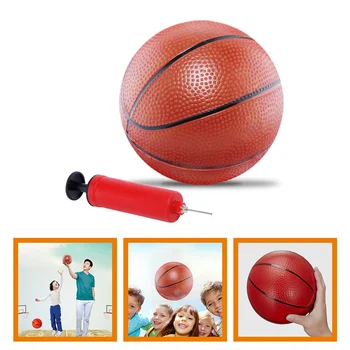 1 Комплект Мини-баскетбольного мяча с насосом Маленькая баскетбольная игрушка для бассейна Надувной баскетбол для вечеринки у бассейна