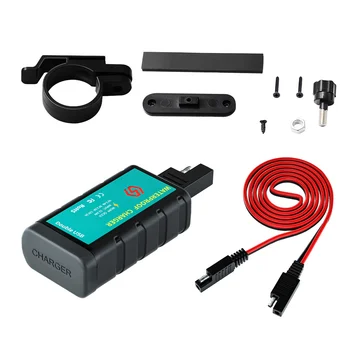 1 Комплект Портативного автомобильного кабеля SAE к USB-адаптеру для мотоцикла USB Kit