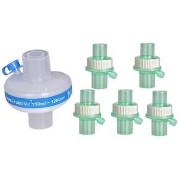 1 шт 10x10 см Бактериально-вирусный фильтр CPAP и 5 шт 13 мм CPAP-фильтр Вирусные аллергены, переносимые воздушно-капельным путем, CPAP-бактериально-вирусный фильтр