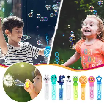 1 шт., Детская Мини-Мультяшная палочка с зайчиком, выдувающая пузыри, Игрушки для воды для родителей и детей в детском саду