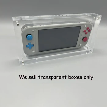 10 Шт. Прозрачная Магнитная Акриловая коробка для хранения SWITCH Lite NSL Крышка игровой консоли Shell Box Подставка для дисплея игровые Аксессуары