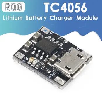 10ШТ Одноэлементный Литиевый Аккумулятор Для Зарядки Зарядного устройства Модуль 1A 5V-6V 4.2V TC4056 TC4056A Micro USB Плата Питания TP4056
