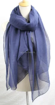 120 шт./лот, весенний большой размер, яркий цвет, однотонный шарф из хлопковой вуали, шаль из пашмины 110*180 см