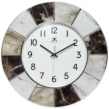 16-дюймовый Белый Аналоговый дисплей, Круглые современные настенные часы, настольные часы, цифровые часы, механизм Nh, Детали для часов, Декор для стен, Комплект часов R