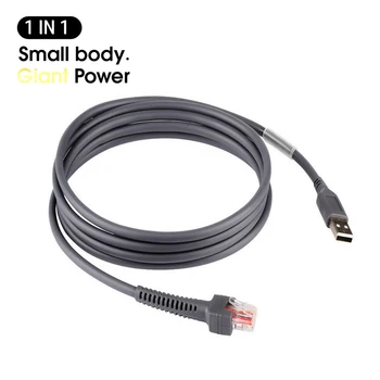 2 м USB-кабель Для Сканера штрих-кодов Symbol LS2208AP LS4208 DS9208 LS1203 Высококачественный USB-адаптер Питания