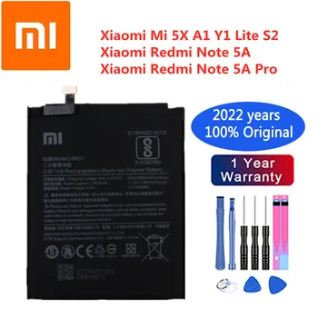 2022 Года 3000 мАч BN31 100% Оригинальный Аккумулятор Для Xiaomi Mi 5X A1 Mi5X MiA1 Redmi Note 5A Prime S2 5A Pro Y1 S2 Батареи BN31