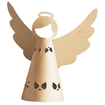 2022 Резак для украшения Рождественской елки в виде Ангела, Режущая форма для вырезок, Деревянная форма для ножей, подходящая для Fustelle