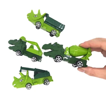 2023 Игрушечный автомобиль с Динозавром, Инженерный Автомобиль, Подвижная Откатная Модель автомобиля 1:36, Детская игрушка Tyrannosaurus Rex Mini GT, Классные Детские игрушки для мальчиков
