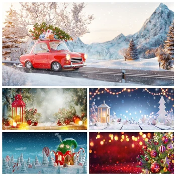 2023 Рождественские фоны для фотосъемки Снежный замок, детская фотография, фон для фотосессии на юбилейной вечеринке