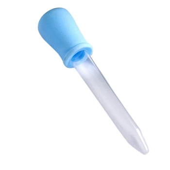2X5 мл прозрачная пластиковая пипетка для жидких лекарств синего цвета для ребенка