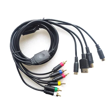 4 в 1 Для MD1 2 для Saturn SS DC консольный видеокабель RCA Композитный кабель для Sony PVM BVM NEC XM Не компонентный