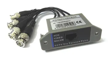 4-канальный пассивный видео-приемопередатчик Balun CCTV Витые пары для системы видеонаблюдения DVR camera system