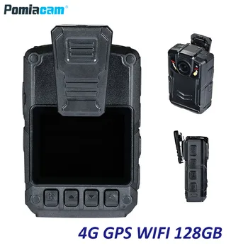 4G GPS WIFI Камера для Ношения на теле HD 1080P Видео Безопасности ИК Ночная Встроенная 128 ГБ Видеорегистратор Камера Безопасности ИК Ночная Носимая