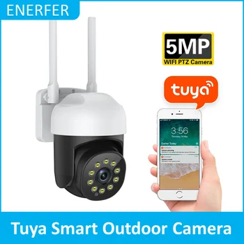 5-мегапиксельная умная PTZ-камера Tuya 1080P Ai Автоматическое отслеживание Домашней Безопасности Наружная сетевая камера видеонаблюдения