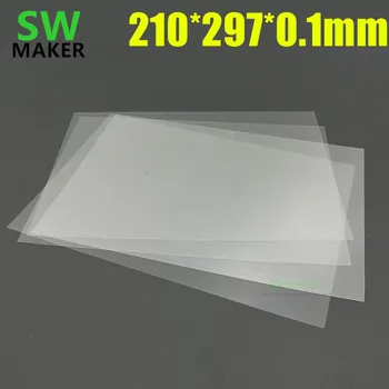 5 шт. 210*297*0.1 мм УФ-смола, антипригарное покрытие резервуара, разделительный вкладыш 210x297 мм для аксессуаров SLA DLP 3D-принтера
