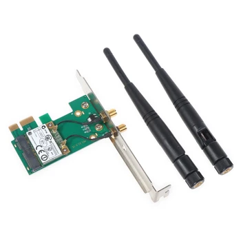 53CC Сетевая карта PCIE, Беспроводная карта Wi-Fi AR9287 300 Мбит/с PCI Для настольных ПК, Однополосная Сетевая карта для настольных ПК с частотой 2,4 ГГц