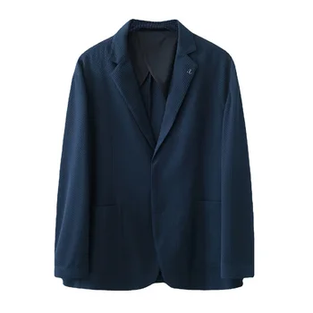 5985-2023, Осенне-зимний новый продукт, мужской костюм, деловая повседневная простота, сетчатая куртка single west, мужское верхнее пальто