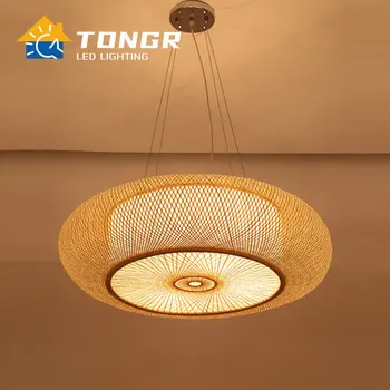 60 см Бамбуковые подвесные светильники для гостиной, подвесной светильник в китайском стиле, подвесные светильники для спальни, подвесные светильники для кухни, Домашний декор