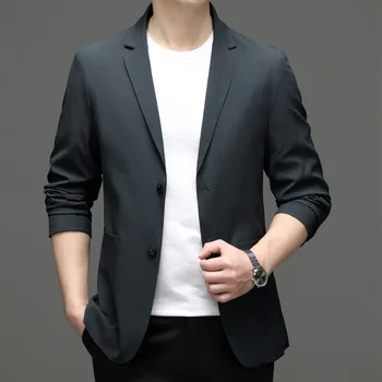 6500-2023, мужской костюм, весенний новый деловой профессиональный мужской костюм, куртка, повседневная корейская версия костюма