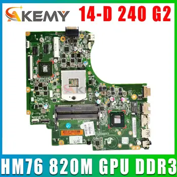 747263-001 747263-501 Материнская плата для ноутбука HP 14-D 240 246 G2 материнская плата с графическим процессором HM76 Geforce 820M DDR3 100% тестовая работа