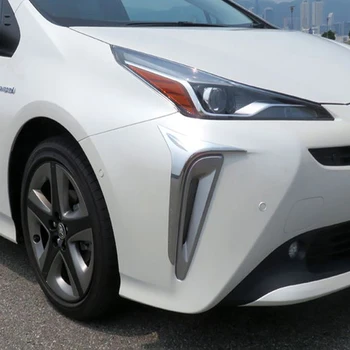 ABS Хромированная Отделка передней фары Автомобиля Для 2019 2020 Toyota Prius Аксессуары