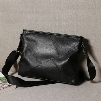 AETOO кожаная мужская сумка через плечо из воловьей кожи baotou на одно плечо, мужская спортивная модная популярная сумка через плечо большой емкости, t