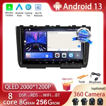 Android 13 Для Hyundai Creta 2 IX25 2020 2021 Автомобильный Радио Мультимедийный Видеоплеер Навигация GPS Без 2Din 2 Din Carplay Автоматический DVD