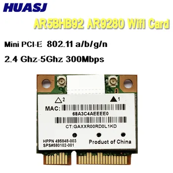 Atheros AR5BHB92-H 300 Mpbs 802.11a/b /g/n Двухдиапазонная беспроводная карта 2,4 G/5G Mini PCIE N Card AR9280 для Windows/Mac wifi modu