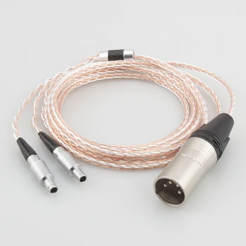 Audiocrast8 ядер 7N медный кабель для обновления звука наушников Разъем для медного провода для наушников HD800 HD800S HD820