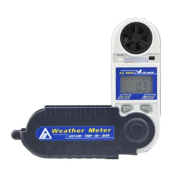 AZ8909, Тестер скорости воздуха, влажности, точки росы, Тестер расхода воздуха и барометрического давления