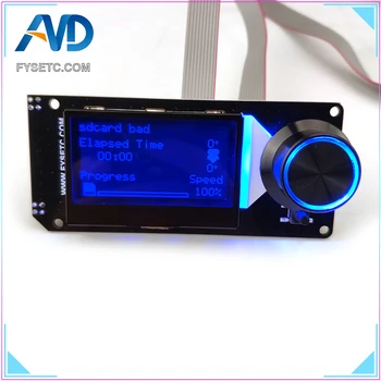 B Тип MINI12864LCD Экран RGB подсветка Белый мини 12864 Смарт-Дисплей Поддержка Marlin DIY SKR С SD-картой 3D Принтер Часть