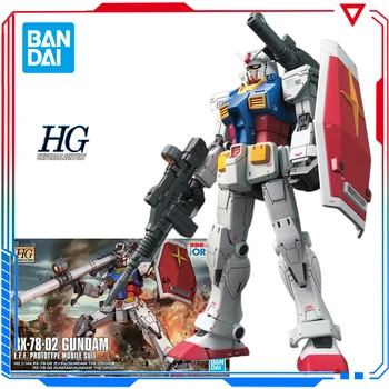 Bandai HG 1/144 The Origin RX-78-02 Фигурка Гандама Прототип Мобильного Истребителя Gundam Model Kit Игрушки для мальчиков