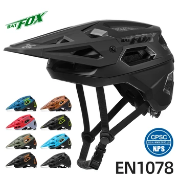 BATFOX Новый горный велосипедный шлем MTB, цельнолитый дорожный Горный велосипед, сверхлегкий CE, для гонок, Езды на Велосипеде, Уникальные мужские защитные шлемы
