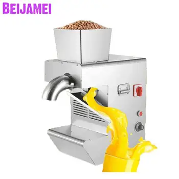 BEIJAMEI Высокопроизводительная Коммерческая Машина для Отжима Кунжутного масла, машина для холодного и горячего Отжима масла из семян Арахиса и подсолнечника