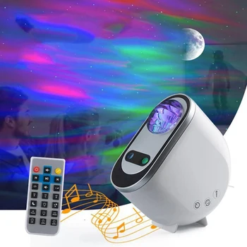 Bluetooth Проектор Aurora Borealis Galaxy Star Night Light для украшения домашней комнаты Спальни Декоративный