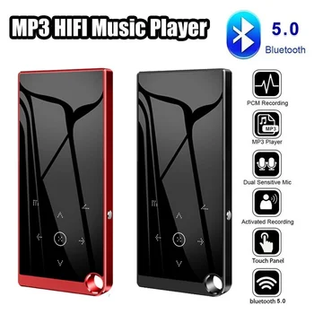 Bluetooth5.0 Музыкальный MP3-плеер без потерь HiFi Портативный аудио Walkman с FM/Электронной книгой/Диктофоном/MP4-Видеоплеером 2,4-дюймовым экраном