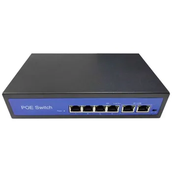 CCTV POE 4 8 16 24 Порта 4ch Smart POE switch Источник питания Ethernet 10/100 Мбит/с IEEE802.3af/at DC48V для IP-камеры