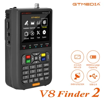 GTMEDIA V8 Finder 2 Искатель спутникового сигнала DVB-S/S2/S2X Цифровой 1080P HD H.264 VS ST-5150 V8 FINDER PRO WS6933 WS6980