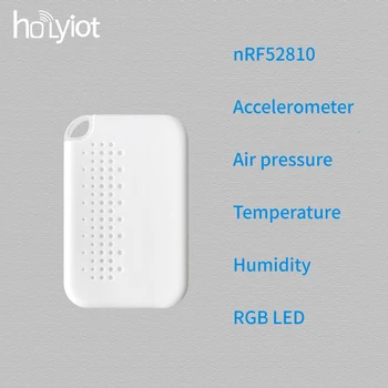 Holyiot nRF52810 Eddystone ibeacon Tag BLE 5.0 низкоэнергетический Модуль Акселерометр Датчик Температуры Влажности Барометр