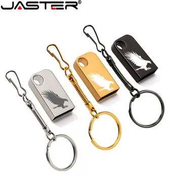 JASTER Высокоскоростные USB Флэш-накопители 64GB Super Mini Memory Stick Золотистая Металлическая Ручка-Накопитель 32GB Креативный Бизнес-Подарок Флешка 16GB