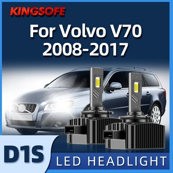 KINGSOFE 1 пара 30000LM LED D1S Автомобильные Фары HID 6000 K Лампа 12V Для Volvo V70 2008 2009 2010 2011 2012 2013 2014 2015 2016 2017