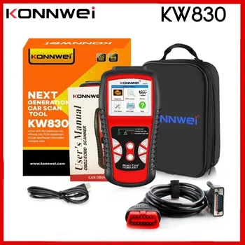 KONNWEI KW830 Автомобильный сканер OBD 2 EOBD CAN Сканер Инструмент Автоматического Считывания Кода Проверка Неисправности двигателя Автомобиля KW208/KW650/KW850
