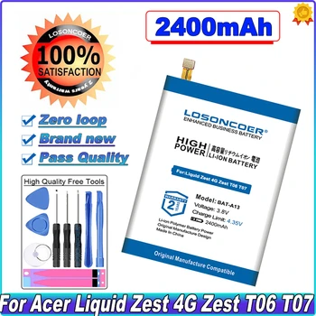 LOSONCOER BAT-A13 Аккумулятор емкостью 2400 мАч для аккумуляторов Acer Liquid Zest 4G Zest T06 T07