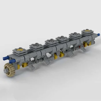 MOC-42529 Шестицилиндровый Двигатель Строительный блок Модель Сращенная Игрушка-головоломка Детский подарок