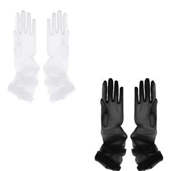 MXMB тюлевые перчатки для ночного клуба, аксессуары для концертных вечеринок, маскарадных костюмов, тюлевые перчатки для женщин и девочек