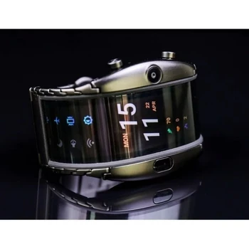 Nubia Alpha, смарт-часы с гибким дисплеем, 4G Интернет-телефон, Определение частоты сердечных сокращений, GPS-позиционирование, Bluetooth-часы, Мужские Женские часы