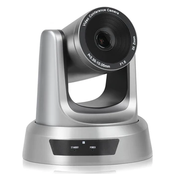 OEM ODM FMK-V3U-Серая USB PTZ-камера, 3-кратный оптический зум USB-конференц-камера 1080P HD Видео Веб-камера USB-камера для конференц-зала