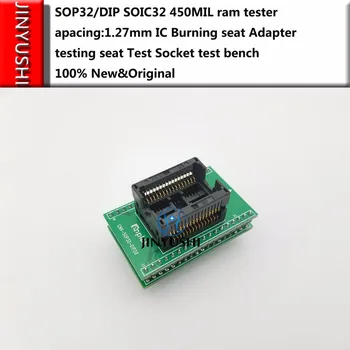 Opentop SOP32/DIP SOIC32 ENPLAS 450MIL ram тестер IC Горящий адаптер для тестирования гнезда для тестирования сиденья испытательный стенд в наличии