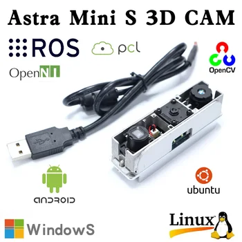 ORBBEC Astra Mini S 3D камера датчик глубины Ближнего действия Структурированный свет Без RGB AI robot vision 3d сканирование моделирование ROS разработка